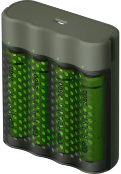 Batterijladers > GP ReCyko+ USB Rapid Batterijlader incl. 4 AA Batterijen
