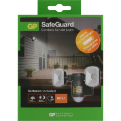 Werklampen > GP Safeguard LED buitenlamp op batterijen met bewegingsmelder