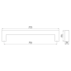 Greep Tessa rvs 207mm