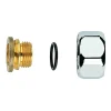 Grohe aansluitkoppeling voor 2-greepsmengkranen 1/2" chroom