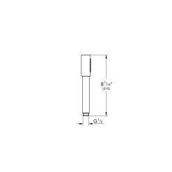 Grohe douchekop Sena handdouche 1 stand supersteel RVS