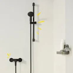 Grohe douchemengkraan Start mat zwart 15 cm