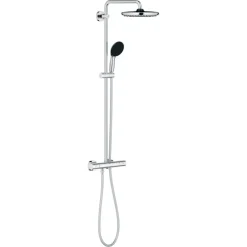 Grohe douchesysteem Vitalio Start 250 met handdouche en thermostaatkraan 2 standen chroom, max. 8,0 L/min bij 3 bar - hartafstand kraan 15 cm