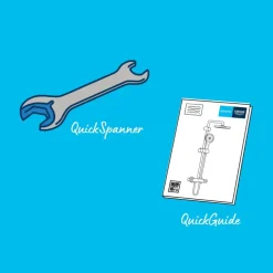 Grohe douchesysteem Vitalio Start 250 met handdouche en thermostaatkraan 2 standen chroom, max. 8,0 L/min bij 3 bar - hartafstand kraan 15 cm