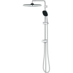 Grohe Douchesysteem Vitalio Comfort 250 Douchesysteem vierkant met omstelling, Max. 8,0L/M Bij 3 Bar Chroom - hartafstand kraan 15 cm