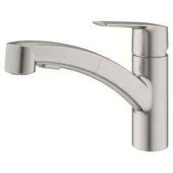 Grohe keukenkraan Start dual spray QuickFix supersteel (RVS look)