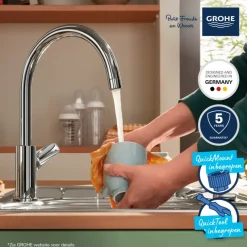 Grohe keukenkraan Start Edge chroom