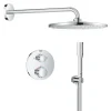 Grohe Precision Thermostat Perfect inbouw douchesysteem met Vitalio Rain Mono 310 hoofddouche rond Chroom