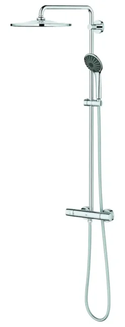 Grohe regendoucheset Quickfix Vitalio Joy XXL - hoofddouche 31 cm - met handdouche en thermostaatkraan 3 standen chroom - hartafstand kraan 15 cm