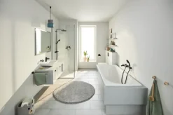Grohe regendoucheset Quickfix Vitalio Start met handdouche 2 standen zwart - hartafstand kraan 15 cm