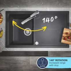 Grohe Start Eco eenhendel keukenkraan chroom