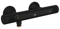 GROHE thermostatische douchekraan Precision Flow mat zwart 15 cm