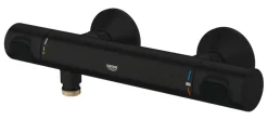 GROHE thermostatische douchekraan Precision Flow mat zwart 15 cm