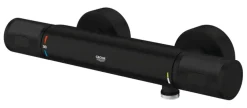GROHE thermostatische douchekraan Precision Feel mat zwart 15 cm