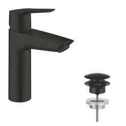 Grohe wastafelkraan Start M-size QuickFix mat zwart