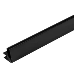 Wandpanelen|Kunststofprofielen > Grosfillex binnen-/buitenhoek 5/8 mm zwart 260 cm