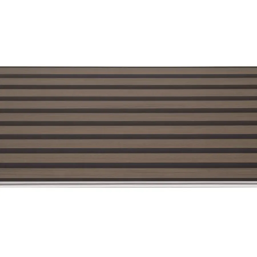 PVC Wandtegels & Panelen|Wandpanelen > Grosfillex lattenwand kunststof Element 3D Linio walnoot 2.925m2