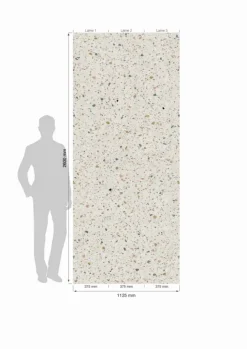 PVC Wandtegels & Panelen|Wandpanelen > Grosfillex wandpaneel Element Linio XL PVC New terrazzo 2,925 m²