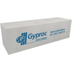 Gipsplaten > Gyproc gipsplaat 60x200 cm dikte 0,95 cm (RK)