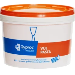 Gips (pleister)|Steen- & Betonreparatie > Gyproc vulpasta 2,5 liter