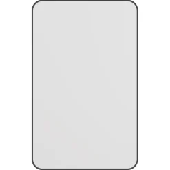 Haceka badkamerspiegel Deco mat zwart 80 x 55 cm rechthoek afgeronde hoeken