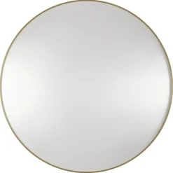 Haceka badkamerspiegel Deco geborsteld goud Ø 80 cm rond