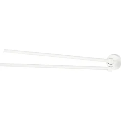 Haceka Kosmos dubbele handdoekhouder mat wit metaal 46 cm