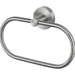 Haceka Kosmos handdoekring RVS look geborsteld mat