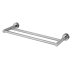 Haceka Oase handdoekhouder met twee rails chroom