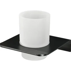 Haceka tandenborstelhouder beker Redefine aluminium mat zwart