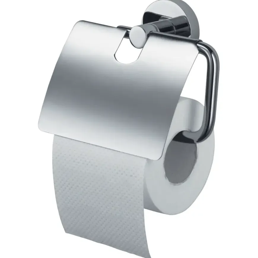 Haceka toiletrolhouder Kosmos met klep chroom