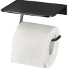 Haceka toiletrolhouder Redefine wandmontage metaal mat zwart