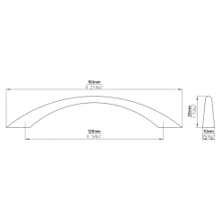 Handgreep Jose RVS look 128mm