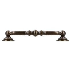 Handgreep Linda messing antiek 96mm