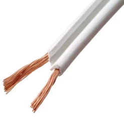 Audio & Video Accessoires > Handson Audiokabel Plat Wit 2 X 0,75mm² 10 Meter