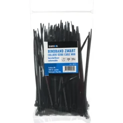 Kabelklemmen > Handson bindband hersluitbaar zwart 200mm (100 stuks)