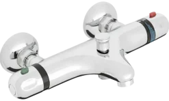 Handson Diane thermostatische badkraan met omstelling chroom 15cm