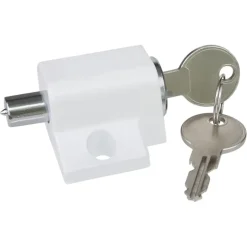Deursloten|Cilinders > Handson drukcilinder oplegslot wit