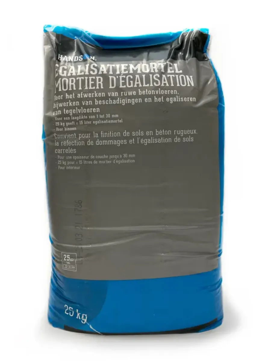 Mortel > Handson egalisatie mortel grijs 25 kg