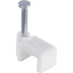 Kabelklemmen > Handson Kabelclip Plat Wit 6 mm 25 Stuks