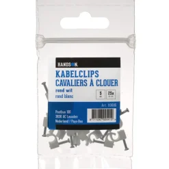 Kabelklemmen > Handson Kabelclip Rond Wit 5 mm 25 Stuks
