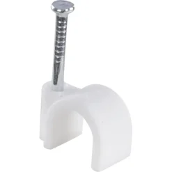 Kabelklemmen > Handson kabelclip rond wit 9mm (25 stuks)