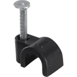 Kabelklemmen > Handson kabelclip Rond Zwart 5mm 25 Stuks