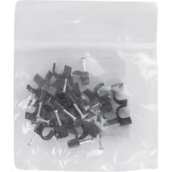 Kabelklemmen > Handson Kabelclips Rond Zwart 7mm 25 stuks