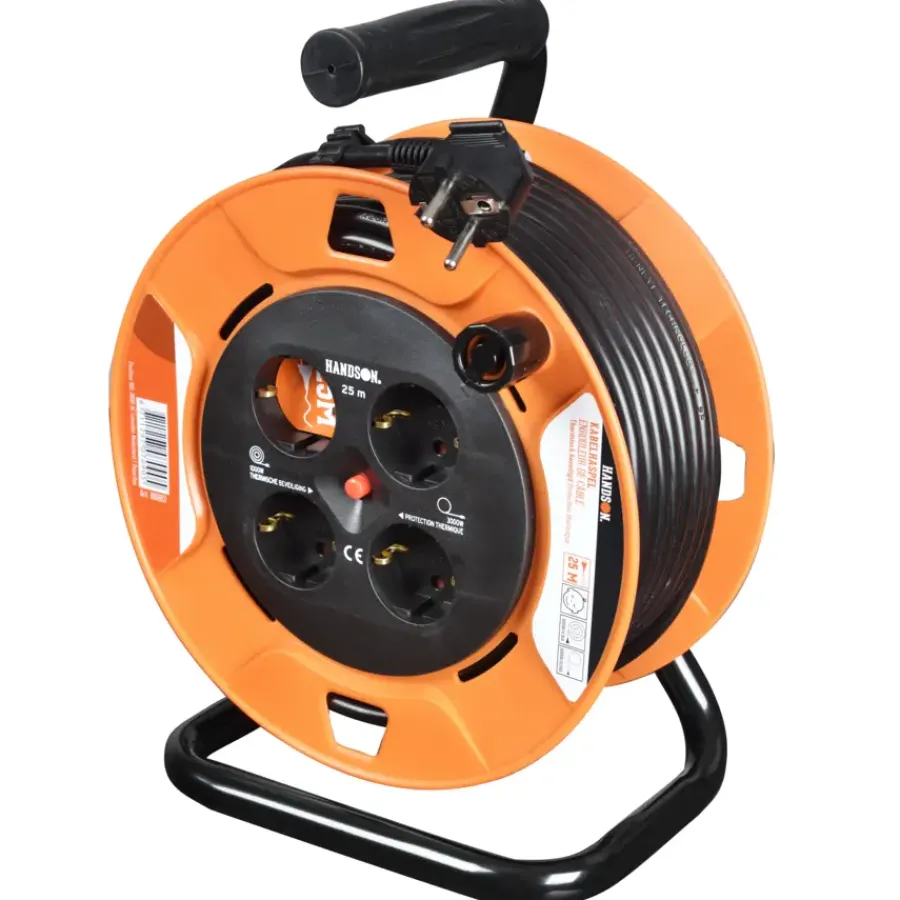 Kabelboxen & Haspels > Handson Kabelhaspel 4-voudig RA 25 Meter