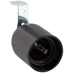 Fittingen > Geen Handson lampfitting E27 haakse beugel zwart
