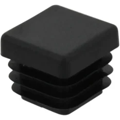 HANDSON meubeldop vierkant 20x20 mm zwart 4 stuks