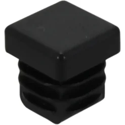 HANDSON meubeldop vierkant 15x15mm zwart 4 stuks