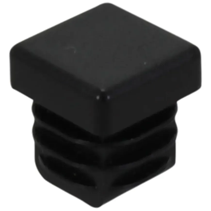 HANDSON meubeldop vierkant 15x15mm zwart 4 stuks