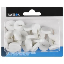 HANDSON meubelglijder met nagel nylon Ø20 mm 24 stuks